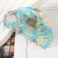 Pinces à cheveux en forme de coquille, Barrettes de tortue pour cheveux fins colorés de 8.5 CM