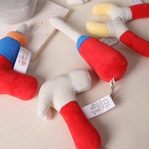 Juguete educativo para niños, Mini herramienta de peluche, martillo de simulación, alicates, destornillador, taladro eléctrico, <span class=keywords><strong>llave</strong></span>, tuerca, tornillo, juguete - Product Image 3