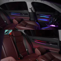 Kit d'accessoires d'éclairage LED intérieur pour voiture BMW F01 F02 Série 7 2009-2014, lumière ambiante dynamique 64 couleurs, mise à niveau de l'éclairage