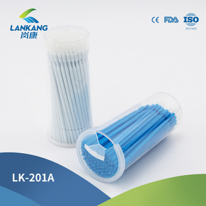 Dental <b>Brushes</b> LK-201A Plastic Disposable Oral Care Tools For Adults Blue And White 100 Pcs Per <b>Bottle</b> - Product Image 3