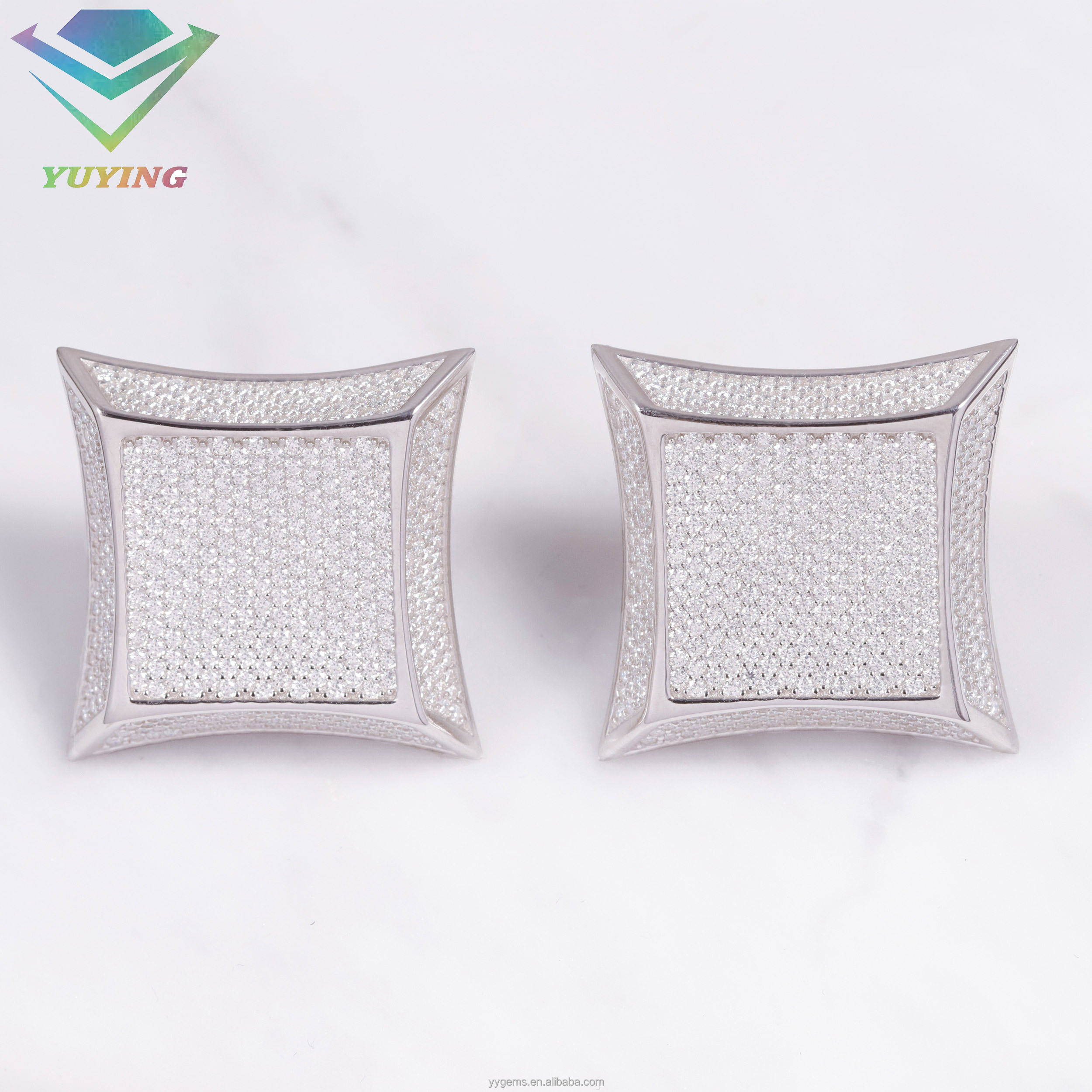 moissanite earrings-25mm