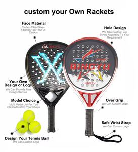 Racchetta da <span class=keywords><strong>Padel</strong></span> in Fibra di Carbonio con Design Personalizzato 3K/18K, Alta Prestazione, Portatile, Leggera, Superficie Ruvida - Product Image 4
