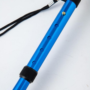 Bâton de randonnée pliable en alliage d'aluminium avec poignée en T, léger et portable, pour personnes âgées, canne de marche pour la randonnée et les voyages - Product Image 4