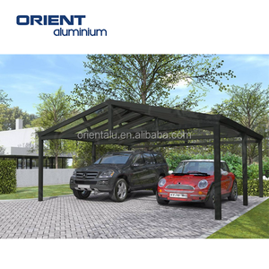 Abri de voiture ORIENT résistant au vent et à l'eau en aluminium robuste avec toit en polycarbonate pour <span class=keywords><strong>stationnement</strong></span> extérieur - Product Image 5