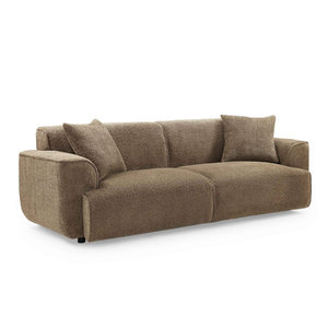 Sofá Futón Reclinable y Cómodo para Sala de Estar, con Estructura de Madera y Tapicería de Tela - Product Image 6