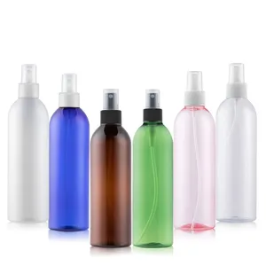 Recycelbares Sprüh gerät Benutzer definiertes Logo Zylinder 250ml Airless Alcohol Body Fine Mist PET Kunststoff-Sprüh flaschen