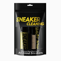 Kit d'entretien de chaussures de combinaison de nettoyage de baskets en trois pièces avec brosse à serviette propre