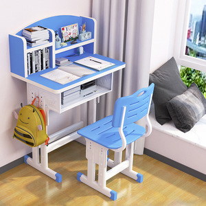 Juego de mesa y silla de estudio moderno para niños con estantería para uso doméstico y escolar para dormitorio - Product Image 2