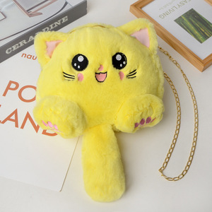 Bolsos de Felpa con Diseño de Gatito para Niñas, Mochila Moderna y Linda, Bolsos de Mensajero MINI con Forma de Gato de Lujo al por Mayor para Mujer - Product Image 4