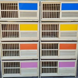 Nichoir en bois pour pigeons avec conception occultante, boîte <span class=keywords><strong>de</strong></span> reproduction pour paires <span class=keywords><strong>de</strong></span> pigeons, colombier personnalisable pour pigeons voyageurs - Product Image 2