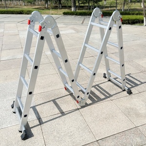 Échelle pliante multifonctionnelle / polyvalente en aluminium 4x2 4x3 4x4 4x5 4x6 Marche 3m 4m <span class=keywords><strong>5m</strong></span> 6m 7m Échelle multifonctionnelle - Product Image 4