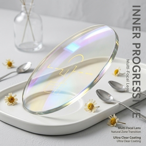 Lentilles optiques progressives Thinkey 1.56 RX transparentes, en deux parties, 65/70mm, courbe de base 2C, anti-lumière bleue, épaisseur multi - Product Image 6