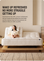 Matelas intelligent réglable avec commande vocale IA, lit ergonomique à gravité zéro pour un sommeil confortable, soutien du dos