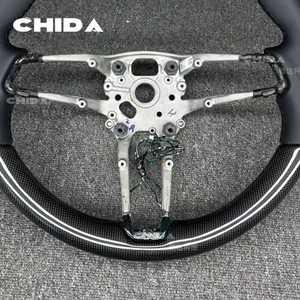 Marco de Volante <span class=keywords><strong>Clásico</strong></span> de Fibra de Carbono Compatible con Porsches 911 997 991.1/2 Panamera Cayenne Macan 718 Cayman Taycan 918 911 - Product Image 6