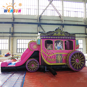 Winsun nhà Bouncer giường thư bị trả lại Sophia nảy 10 'x 10' <span class=keywords><strong>Inflatable</strong></span> Nhà công chúa vận chuyển lâu đài - Product Image 6