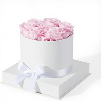Boîte de roses éternelles Graclect Prime, roses éternelles immortelles, roses roses, cadeau d'anniversaire pour elle, maman, Chine