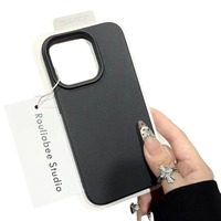 Funda de silicona de microfibra para iPhone 16 15, funda de silicona líquida con logotipo personalizado para Apple