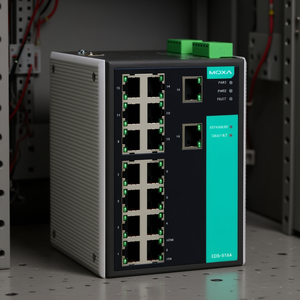 Moxa EDS-516A-T สวิตช์อีเธอร์เน็ตอุตสาหกรรมแบบติดตั้งบนราง DIN 16 พอร์ต - Product Image 3