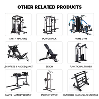 Entrenador multifuncional ejercicio profesional gimnasio máquina de entrenamiento de fuerza pila de peso Pull Up Power ajustable Squat Rack