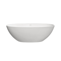 Baignoire autoportante en acrylique de haute qualité égouttoir Design moderne emballage empilé prix modéré pour application hôtelière