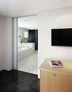 <span class=keywords><strong>Porte</strong></span> <span class=keywords><strong>d</strong></span>'<span class=keywords><strong>entrée</strong></span> coulissante en aluminium, nouveau Style, fenêtres de grange, cadre fin, poche pour salle de bains, véranda en verre - Product Image 4