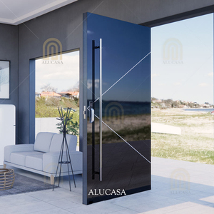 <span class=keywords><strong>Alucasa</strong></span>-puerta de entrada de acero inoxidable de hierro forjado, diseño moderno a prueba de fuego, hecho a medida, para proyectos residenciales - Product Image 3
