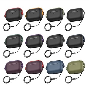 Estuche Protector para Auriculares, Portátil, Multicolor, Resistente al Agua y a los Golpes, para <span class=keywords><strong>Airpods</strong></span> 1, 2, 3 y 4, con Anillo, Venta al por Mayor, Estuche Suave para Bluetooth - Product Image 1