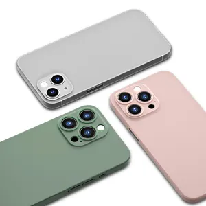 Casing Barang Baru Datang Kualitas Tinggi MOQ Rendah 0.35Mm Super Tipis Transparan Matte PP Casing untuk iPhone 13 Pro Max