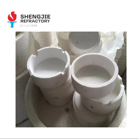 Alumina Crucible Iron Melting Quality Porcelain Alumina 99.5% Wearless Ceramic Crucible for Laboratory Tooth