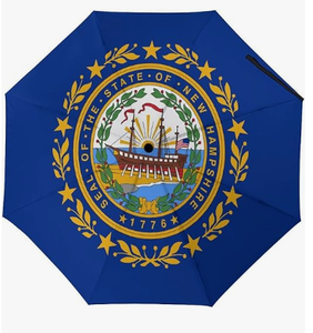 Parapluie imperméable avec drapeau de l'État américain du Wyoming, pour l'extérieur, avec ouverture et fermeture automatiques, revêtement anti-UV - Product Image 2