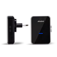 Sonnette de porte intelligente sans fil Aiben 2Q193-BS avec prise EU AU UK US, bouton de batterie, 1 2 3 récepteurs, étanche IP44, 200M, 52 mélodies