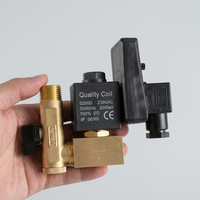 Válvula solenoide de drenaje automático con temporizador de bobina de calidad 0200D 230VAC 50/60HZ para tanque de filtro de compresor de aire de 1/2" CS-720 CS728A CS-728A
