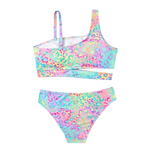 Traje de Baño Colorido Arcoíris para Niñas, Traje de Baño Infantil para Piscina, Playa y Fiestas - Product Image 2