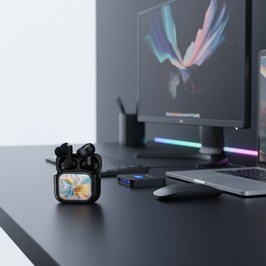 JM19 หูฟังไร้สาย TWS รุ่นขายดี พร้อมระบบตัดเสียงรบกวน AI ANC หน้าจอสัมผัส BT5.4 แสดงผลแบบดิจิตอล กันน้ำระดับ IPX5 เสียงเบสทรงพลัง <span class=keywords><strong>156</strong></span> - Product Image 5