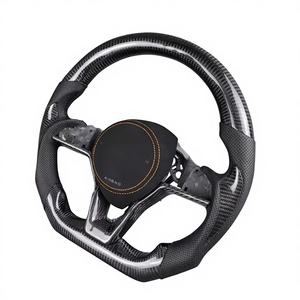 Volant en fibre de carbone pour <span class=keywords><strong>Nissan</strong></span> <span class=keywords><strong>GT</strong></span>-R R35 - Surpiqûres <span class=keywords><strong>orange</strong></span> et design léger - Product Image 3