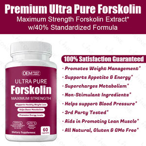 OEM/ODM dewasa menggunakan kapsul manajemen berat organik dengan <span class=keywords><strong>Forskolin</strong></span> untuk metabolisme lemak & ekstrak Herbal retensi otot ramping - Product Image 3
