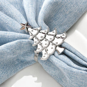 Tisch zubehör Gold Weihnachts ring Baum Servietten ring - Product Image 3