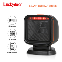 Pemindai Barcode Desktop 1280*1024 Kode QR 2D USB Pembaca Barcode Presentasi Omnidireksional