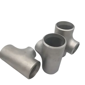 METAL Ti alloy R50400/GR.2 8inch schedule 40 titanium Tee Butt Weld Tee Pipe Fittings