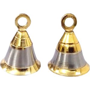 PARIJAT Handicraft Vintage Style Brass <b>Bell</b> Decor Set Lot 10 <b>Bells</b> Elephant Cow <b>Small</b> <b>Bell</b> for Garden Ornament (Craft-<b>Bell</b>-03) - Product Image 4