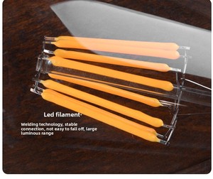 Ampoule à filament <span class=keywords><strong>LED</strong></span> Vintage Edison <span class=keywords><strong>E27</strong></span> 4W/6W/8W AC 220V G80 <span class=keywords><strong>G95</strong></span> élégant décor à la maison entrepôt éclairage verre lampe corps rétro ampoules - Product Image 3