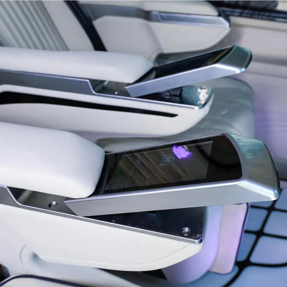 2023 Nieuwste Auto Wijzigen Luxe Bestelwagen Stoel Voor Benz Alphard Verstelbare Elektrische Vip Piloot Seat Met Touchscreen Aangepaste Autostoel
