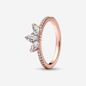 Bague en argent sterling S925 avec design plaqué or étoile, pierre en zircon, soleil et lune, cadeau de mariage pour petite amie - Product Image 5