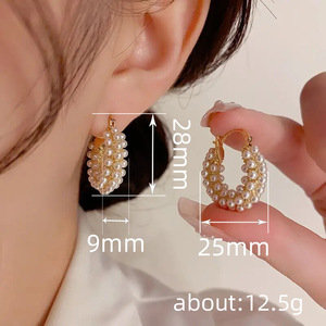 Orecchini a Cerchio con Cesto di Fiori per Donne, Stile Dolce, Accessori per Orecchie da Indossare Ogni Giorno - Product Image 4