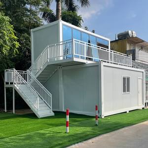 Casa Contenedor Plegable Portátil Prefabricada de 2 Pisos, Personalizada, Resistente y Compacta, con Cocina y Aire Acondicionado para Oficina o Almacén - Product Image 5