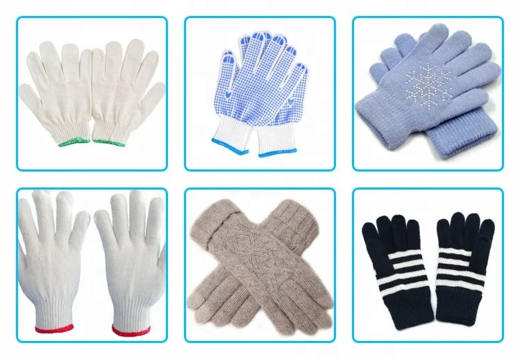 Automatic 18G 360Pairs 24H Sewing Knitting Cotton Gloves Making Machines