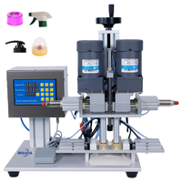 Machine de capsulage pneumatique de bureau de fabrication chinoise pour boissons, shampoings, liquides visqueux, pour bouteilles en verre, produits chimiques et parfums