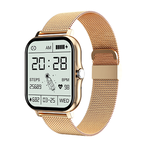 Smart Watch HD IPS schermo quadrante risposta messaggio di chiamata Push sonno frequenza cardiaca/ossigeno nel sangue monitoraggio cinturino quadrato in Silicone - Product Image 2