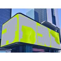 Layar LED Video Wall Luar Ruangan dengan Refresh Rate Tinggi Khusus untuk Iklan, Pantalla Led Exterior, LED Video Wall, LED Billboard