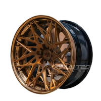 Nouvelles jantes en alliage forgé XINLAI sur mesure, finition bronze brossé, à trois pièces, de 18 à 24 pouces, entraxes 5x112, 5x114.3, 5x120, haute pression, garantie 5 ans